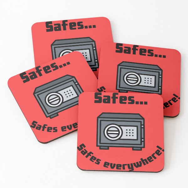 Item preview, Safes...Safes everywhere! Retro Design red version designed and sold by Cora Gregory.