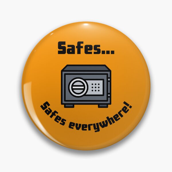 Item preview, Safes...Safes everywhere! Retro Design Orange Version designed and sold by Cora Gregory.