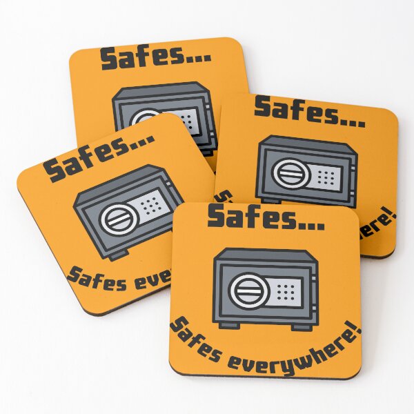 Item preview, Safes...Safes everywhere! Retro Design Orange Version designed and sold by Cora Gregory.