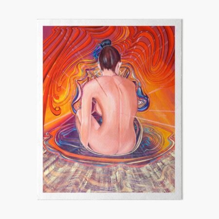 Acupuncture Energy Art Board Print