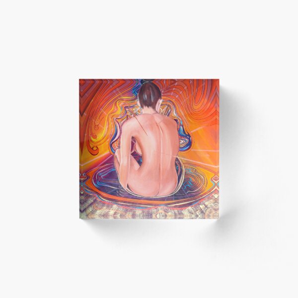 Acupuncture Energy Acrylic Block