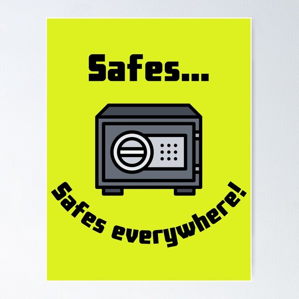 Item preview, Safes...Safes everywhere! Retro Design yellow version designed and sold by Cora Gregory.