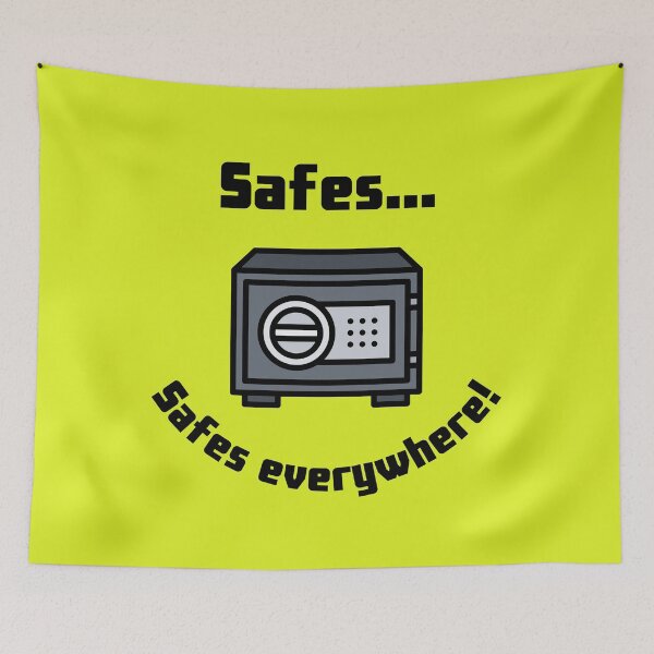 Item preview, Safes...Safes everywhere! Retro Design yellow version designed and sold by Cora Gregory.
