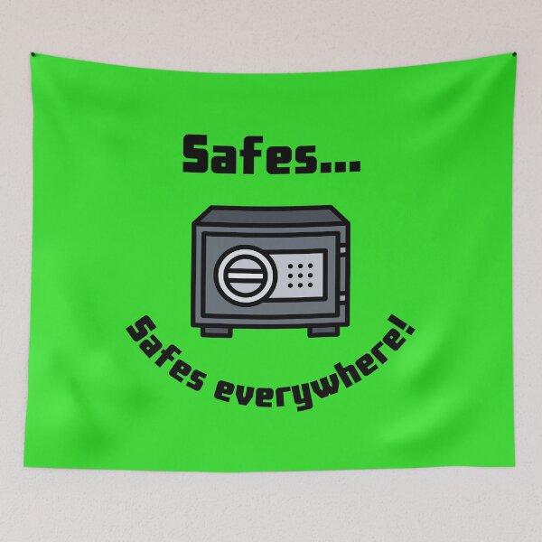 Item preview, Safes...Safes everywhere! Retro Design green version designed and sold by Cora Gregory.