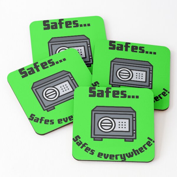 Item preview, Safes...Safes everywhere! Retro Design green version designed and sold by Cora Gregory.