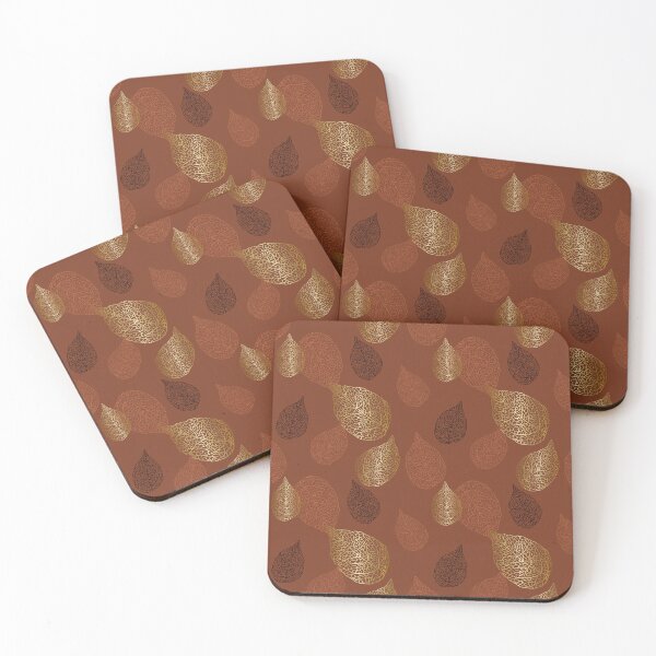 Item preview, Rustic Boho Gold Leaf Graphic Design Pattern designed and sold by IZiets.