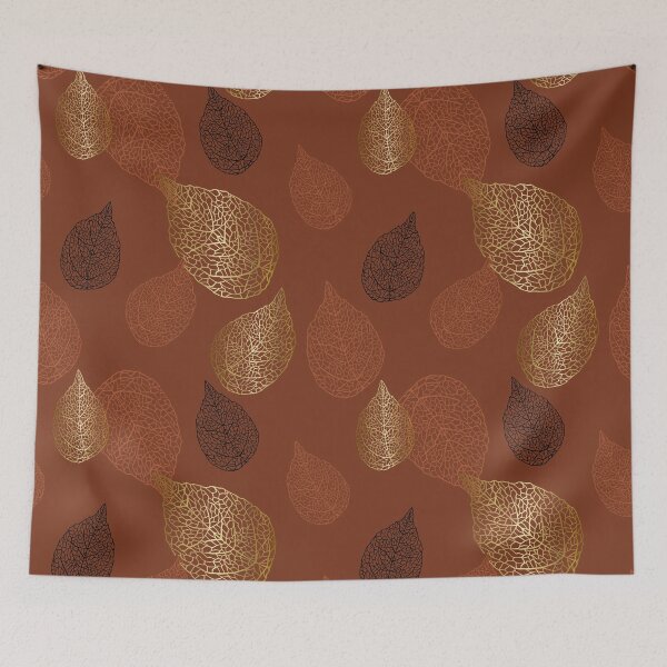 Item preview, Rustic Boho Gold Leaf Graphic Design Pattern designed and sold by IZiets.