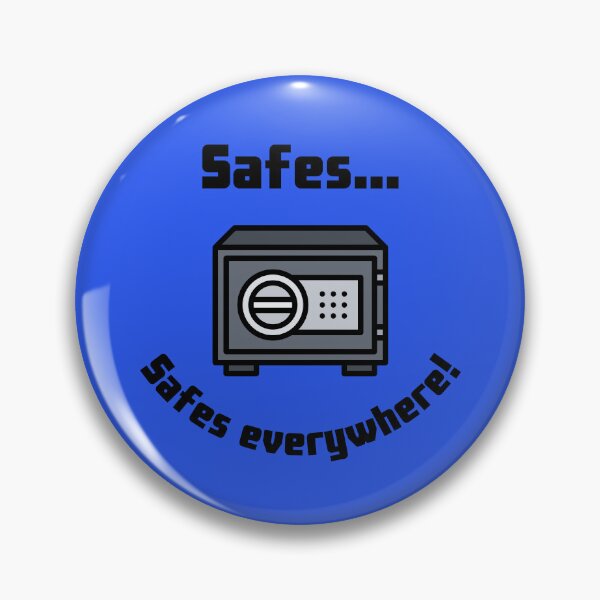 Item preview, Safes...Safes everywhere! Retro Design blue version designed and sold by Cora Gregory.