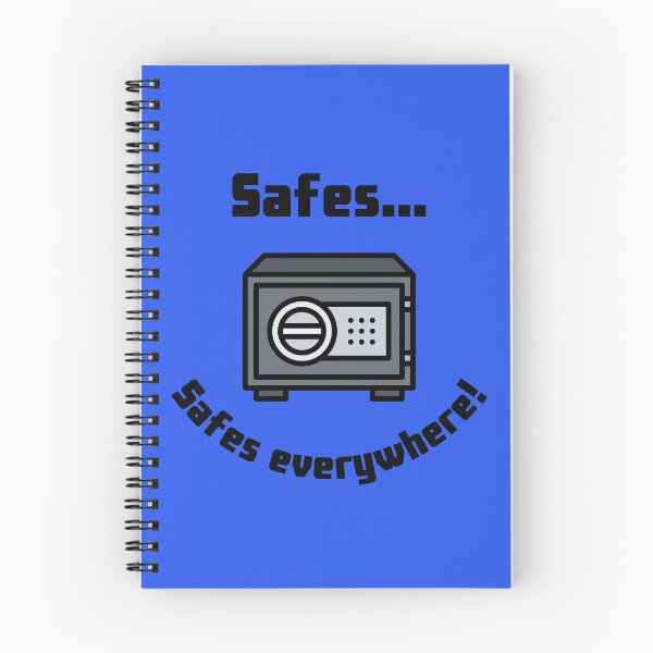 Item preview, Safes...Safes everywhere! Retro Design blue version designed and sold by Cora Gregory.