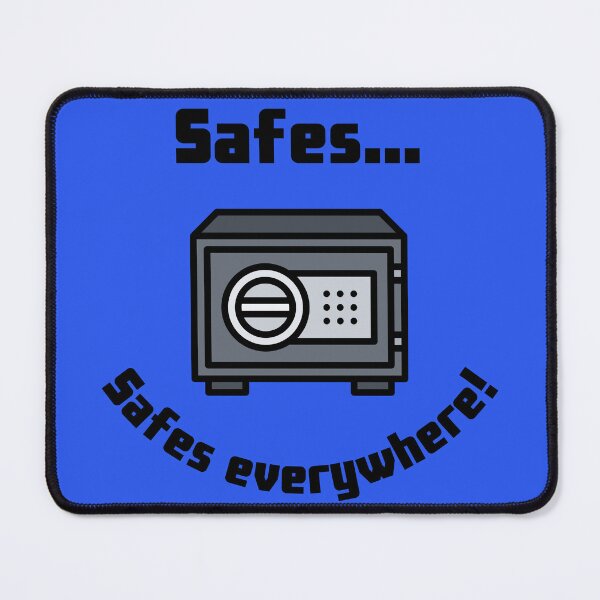 Item preview, Safes...Safes everywhere! Retro Design blue version designed and sold by Cora Gregory.