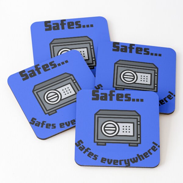Item preview, Safes...Safes everywhere! Retro Design blue version designed and sold by Cora Gregory.