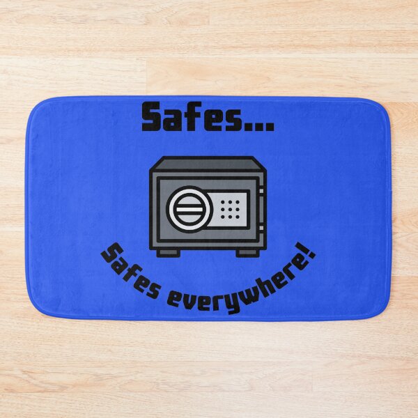 Item preview, Safes...Safes everywhere! Retro Design blue version designed and sold by Cora Gregory.