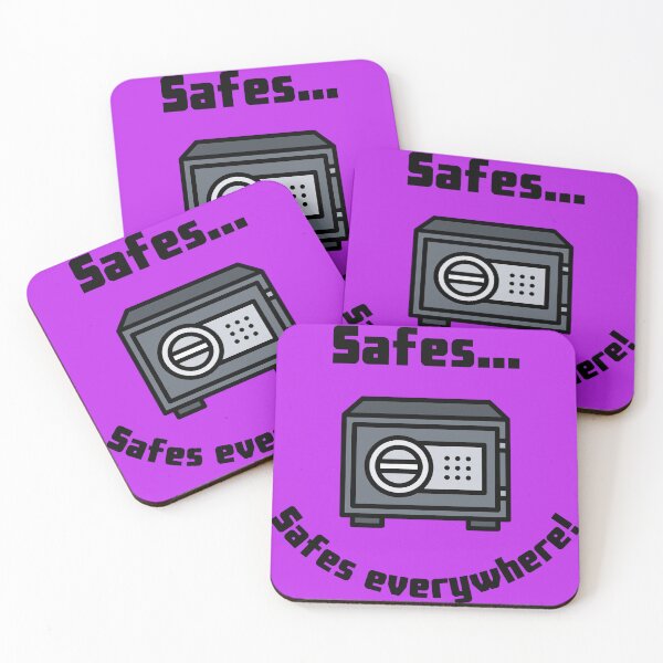 Item preview, Safes...Safes everywhere! Retro Design purple  version designed and sold by Cora Gregory.