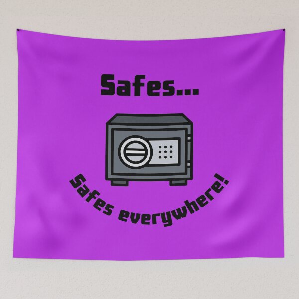 Item preview, Safes...Safes everywhere! Retro Design purple  version designed and sold by Cora Gregory.