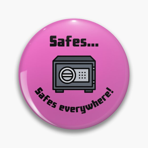 Item preview, Safes...Safes everywhere! Retro Design pink version designed and sold by Cora Gregory.