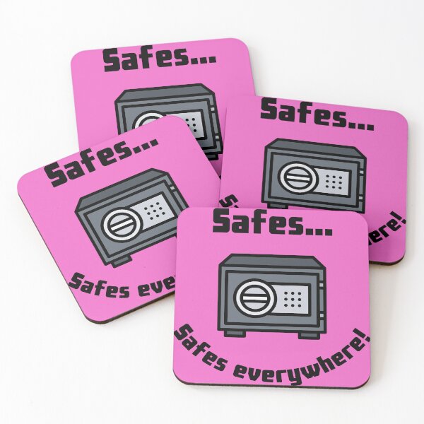Item preview, Safes...Safes everywhere! Retro Design pink version designed and sold by Cora Gregory.