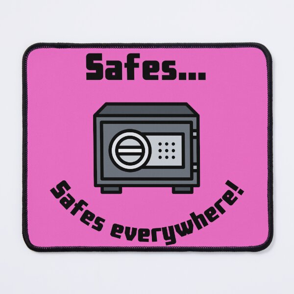 Item preview, Safes...Safes everywhere! Retro Design pink version designed and sold by Cora Gregory.
