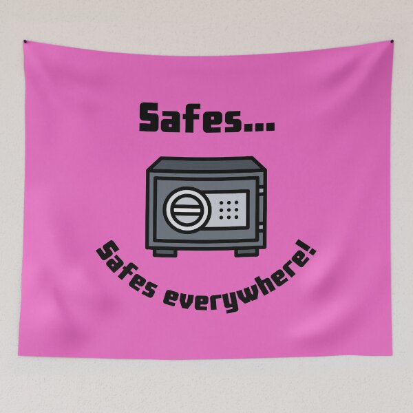 Item preview, Safes...Safes everywhere! Retro Design pink version designed and sold by Cora Gregory.