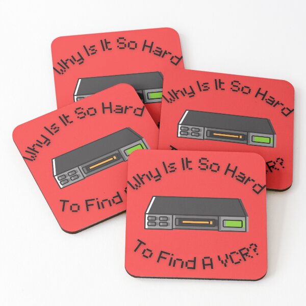 Item preview, Why Is It So Hard To Find A VCR? Retro Design red version designed and sold by Cora Gregory.