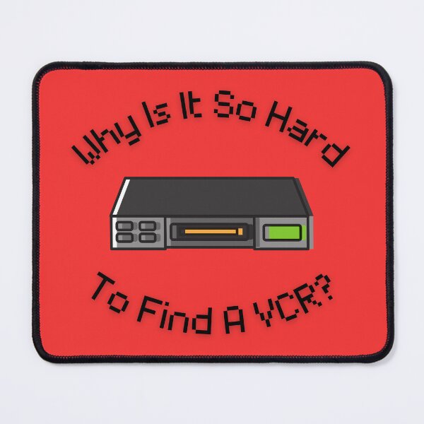 Item preview, Why Is It So Hard To Find A VCR? Retro Design red version designed and sold by Cora Gregory.