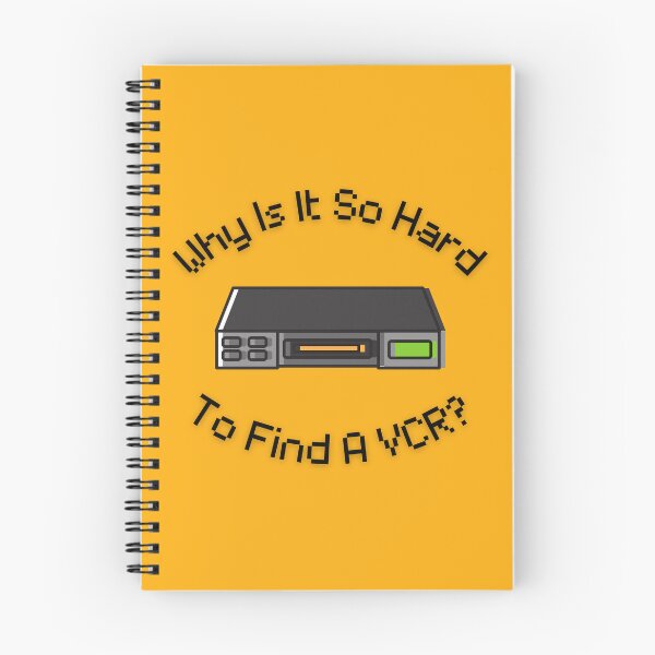 Item preview, Why Is It So Hard To Find A VCR? Retro Design orange version designed and sold by Cora Gregory.