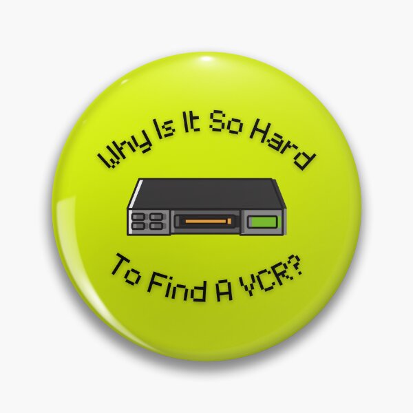 Item preview, Why Is It So Hard To Find A VCR? Retro Design yellow version designed and sold by Cora Gregory.