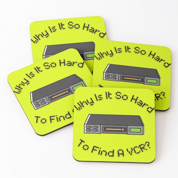 Item preview, Why Is It So Hard To Find A VCR? Retro Design yellow version designed and sold by Cora Gregory.