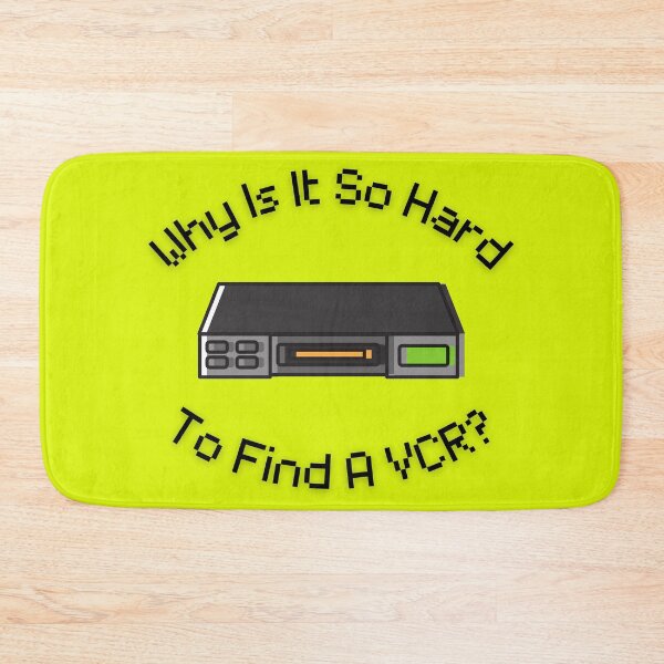 Item preview, Why Is It So Hard To Find A VCR? Retro Design yellow version designed and sold by Cora Gregory.