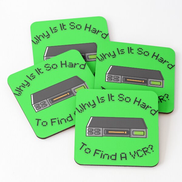 Item preview, Why Is It So Hard To Find A VCR? Retro Design green version designed and sold by Cora Gregory.