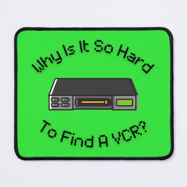 Item preview, Why Is It So Hard To Find A VCR? Retro Design green version designed and sold by Cora Gregory.