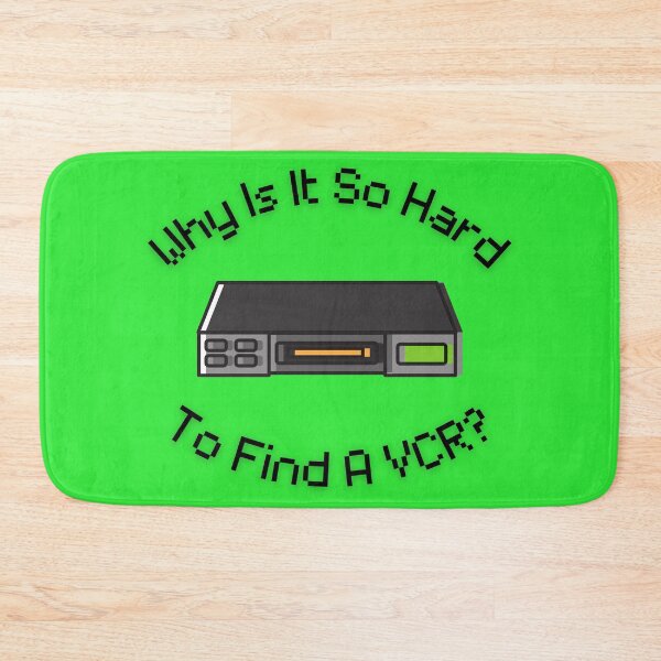 Item preview, Why Is It So Hard To Find A VCR? Retro Design green version designed and sold by Cora Gregory.