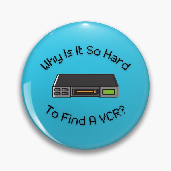 Item preview,  Why Is It So Hard To Find A VCR? Retro Design blue version designed and sold by Cora Gregory.
