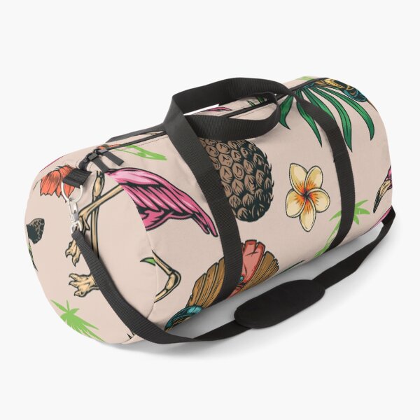 Item preview, Hawaiian Tikki Mask And Flamingos designed and sold by Vector Scout Lab.