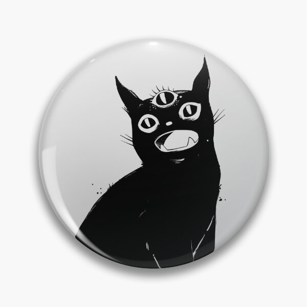 Item preview, Black Cat With Third Eye designed and sold by cellsdividing.