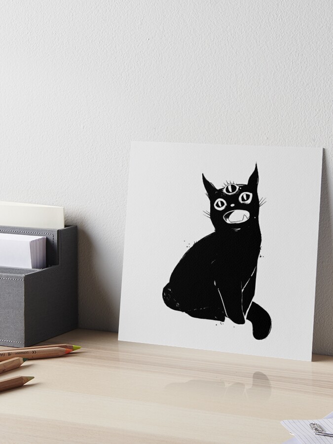 Tiamat the Black Cat Stickers! – proserpiiart