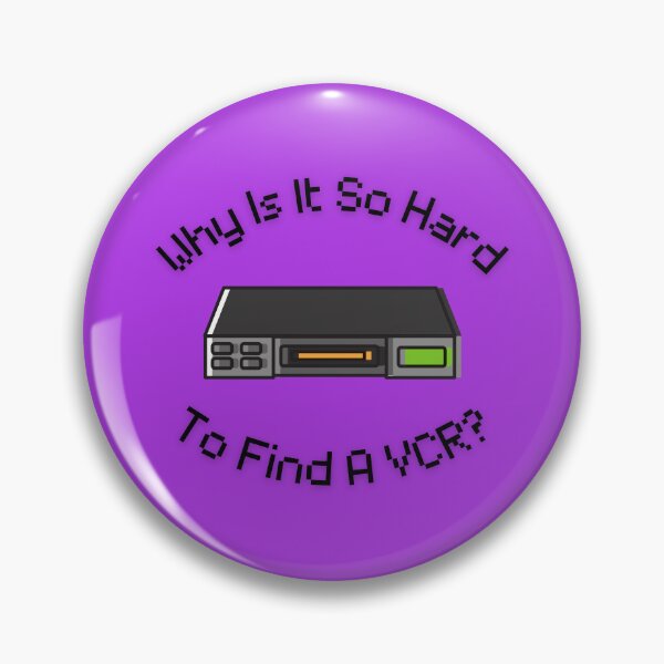 Item preview, Why Is It So Hard To Find A VCR? Retro Design purple version designed and sold by Cora Gregory.