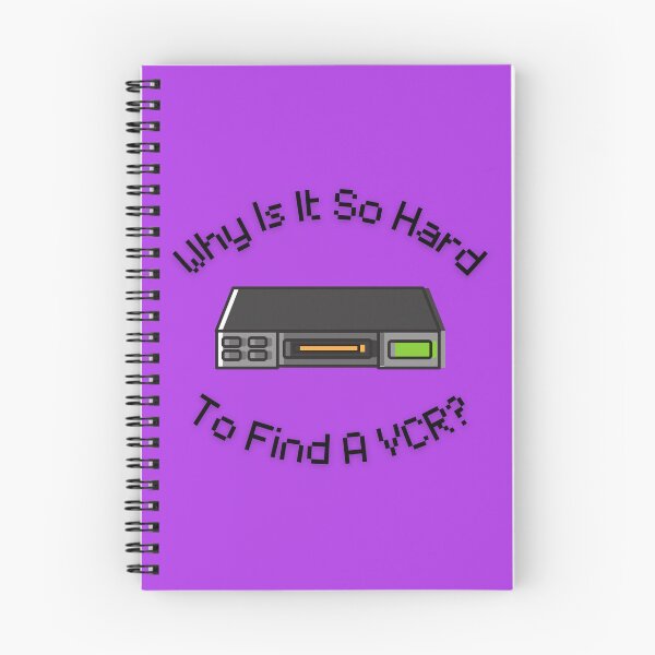Item preview, Why Is It So Hard To Find A VCR? Retro Design purple version designed and sold by Cora Gregory.