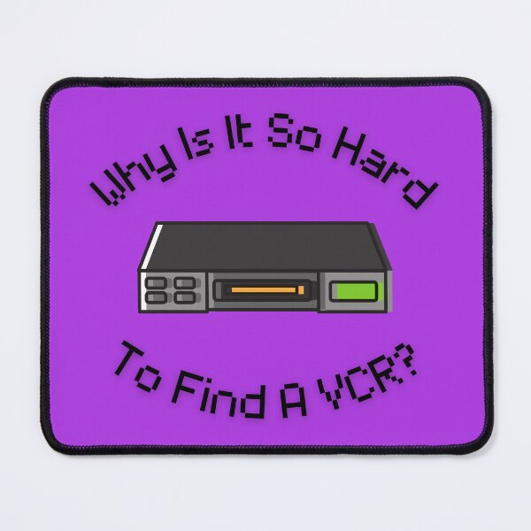 Item preview, Why Is It So Hard To Find A VCR? Retro Design purple version designed and sold by Cora Gregory.