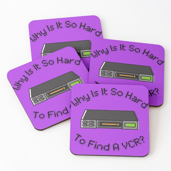 Item preview, Why Is It So Hard To Find A VCR? Retro Design purple version designed and sold by Cora Gregory.