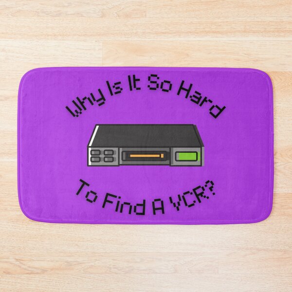 Item preview, Why Is It So Hard To Find A VCR? Retro Design purple version designed and sold by Cora Gregory.