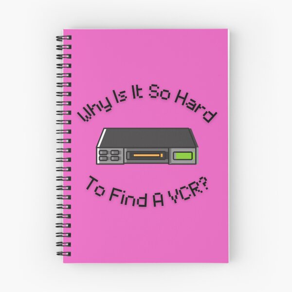 Item preview, Why Is It So Hard To Find A VCR? Retro Design pink version designed and sold by Cora Gregory.