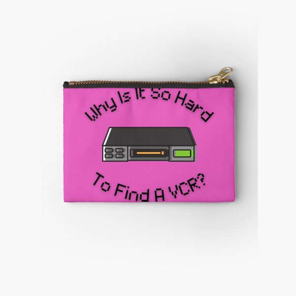 Item preview, Why Is It So Hard To Find A VCR? Retro Design pink version designed and sold by Cora Gregory.