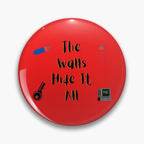 Item preview, The Walls Hide It All yellow and red (red Version) designed and sold by Cora Gregory.