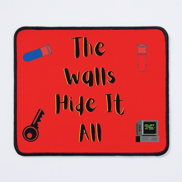 Item preview, The Walls Hide It All yellow and red (red Version) designed and sold by Cora Gregory.