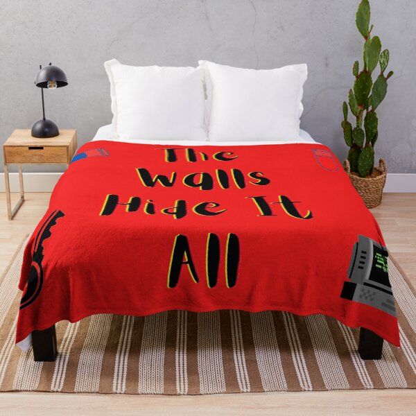 Item preview, The Walls Hide It All yellow and red (red Version) designed and sold by Cora Gregory.