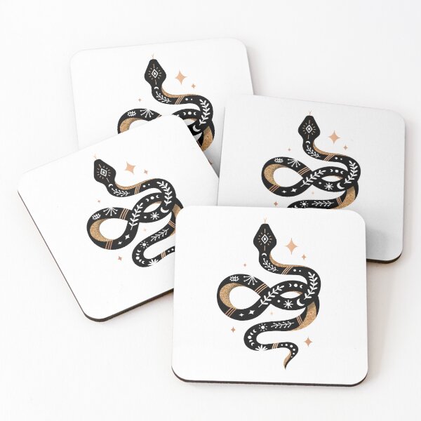 Item preview, Snake - Black and Gold designed and sold by Pauline Berger.