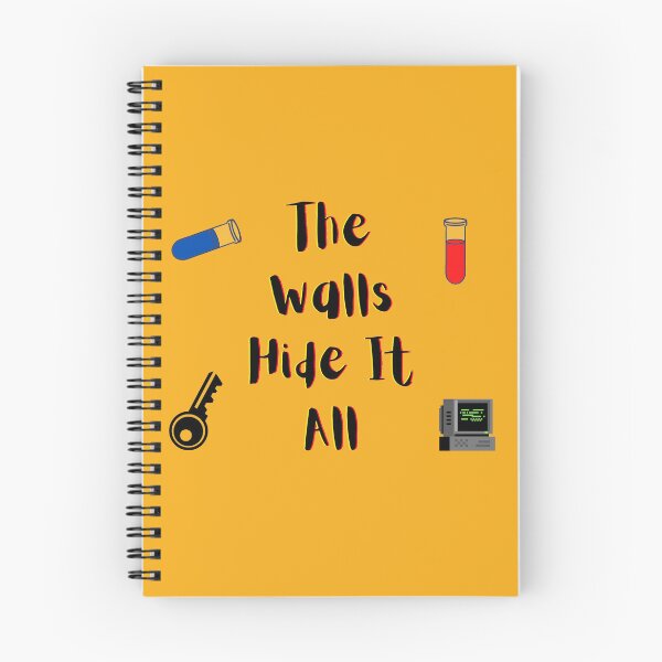 Item preview, The Walls Hide It All yellow and red (orange version) designed and sold by Cora Gregory.
