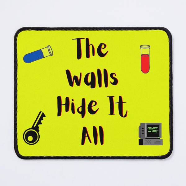 Item preview, The Walls Hide It All yellow and red (yelllow Version) designed and sold by Cora Gregory.