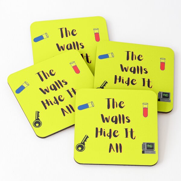 Item preview, The Walls Hide It All yellow and red (yelllow Version) designed and sold by Cora Gregory.