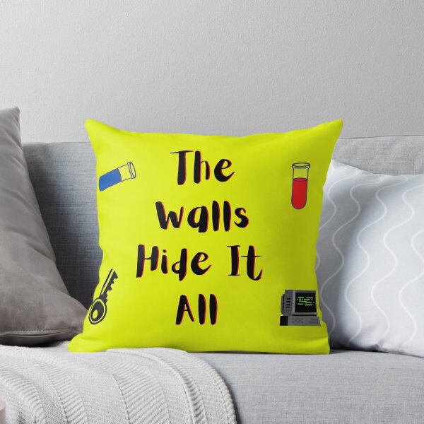 Item preview, The Walls Hide It All yellow and red (yelllow Version) designed and sold by Cora Gregory.